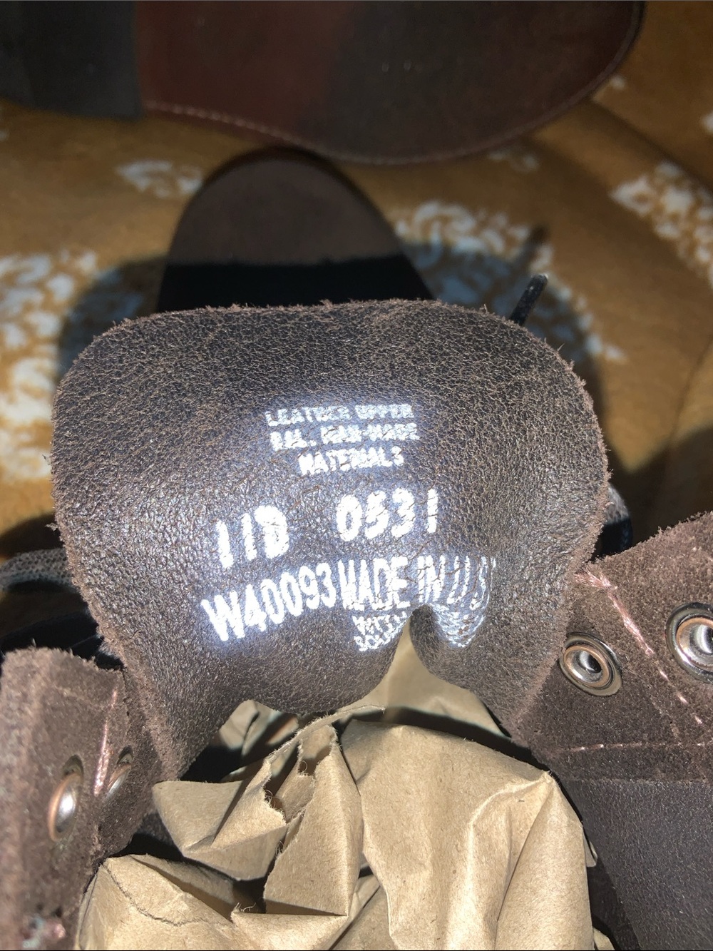 Wolverine 1000 Mile Brown Suede leather Boots. In good condition. Sz. 11D. USA. - Picture 11 of 12